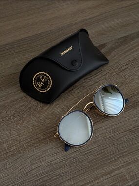 RAY-BAN SUNGLASSES ROUND DOUBLE BRIDGE RB 3647N 001/9U 51-22 Arista